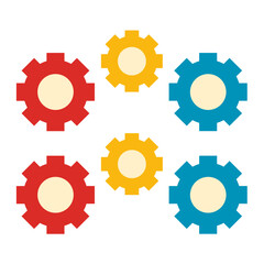 Vector Design Cog Icon Style