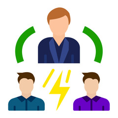 Vector Design Intermediary Mediator Icon Style