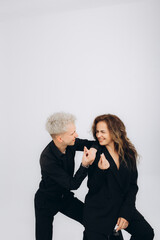 portrait on a poster of a couple of social dances