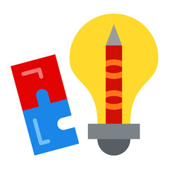 Vector Design Creative Puzzle Icon Style
