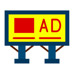 Banner Advertising Icon Style