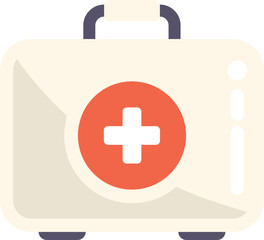 First aid kit icon representing medical assistance and healthcare, perfect for conveying emergency preparedness and medical services