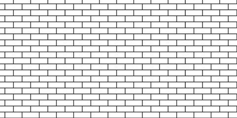 Abstract White brick blank bathroom, ceramic road, home wall texture copy for space panorama white tiles and black joints. white brick wall used for background.	
