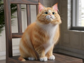 A cute cat adorable pet photography at home photo