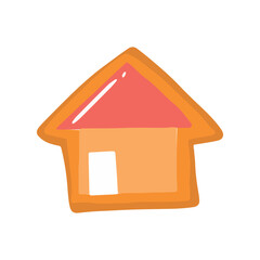 ginger bread on christmas day. Gingerbread cookies. Christmas gingerbread cookies. Winter homemade xmas sweets in shape of house and gingerbread man, star and snowflake, santa and heart, bird and rabb