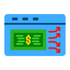 Money Transfer Portal Icon Style