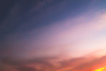 Sunset blur nature summer background cloud gradient overlay dramatic weather orange sky evening sunrise pastel color effect pattern abstract spring light beauty template yellow wallpaper tropical.