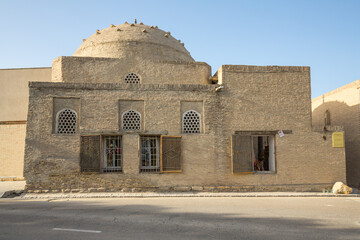 View of the street in historic center of Bukhara