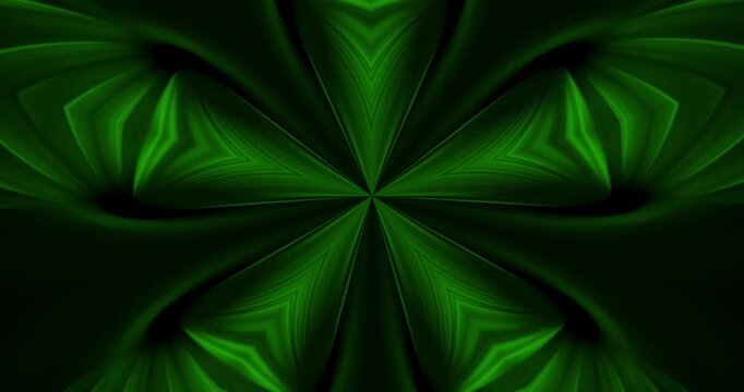 Animated background and club video in green tones. Meditation. Seamless loop. Loop
