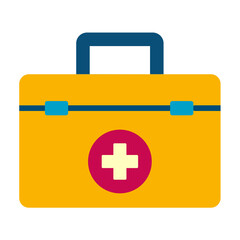 Fototapeta premium Medical Kit Icon Style