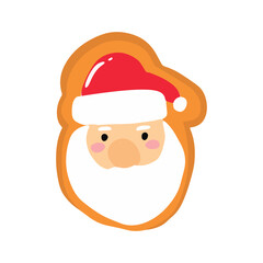 ginger bread on christmas day. Gingerbread cookies. Christmas gingerbread cookies. Winter homemade xmas sweets in shape of house and gingerbread man, star and snowflake, santa and heart, bird and rabb