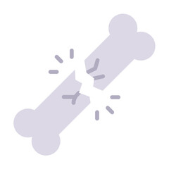 Broken Bone Icon Style