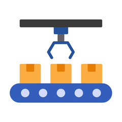 Conveyor Robot Icon Style
