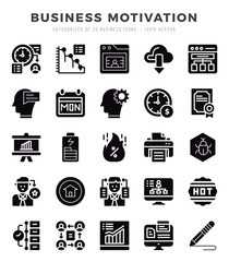 Business Motivation Icon Bundle 25 Icons for Websites and Apps
