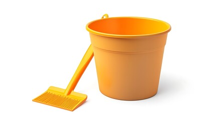Blue Cleaning Bucket and Squeegee