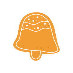 ginger bread on christmas day. Gingerbread cookies. Christmas gingerbread cookies. Winter homemade xmas sweets in shape of house and gingerbread man, star and snowflake, santa and heart, bird and rabb