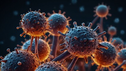 B lymphocytes emitting antibodies.