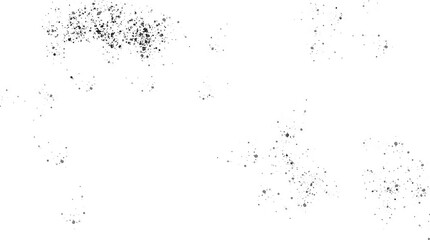 Splatter dots on transparent background. 