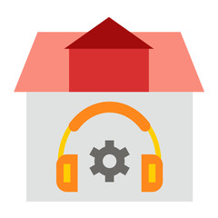 Remote Customer Support Icon Style