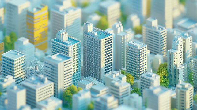 building in the city model