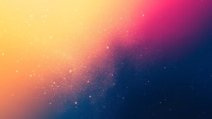 Abstract colorful background with glowing particles.