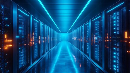 Fototapeta premium Server Room Interior