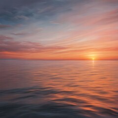 sunset over the sea