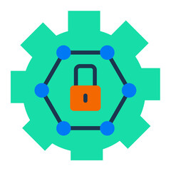 Cyber Security Icon Style