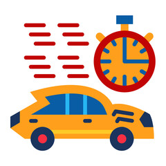 Race Stopwatch Icon Style