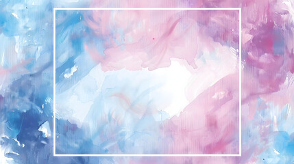 Fototapeta premium Rectangular Frame Background watercolor