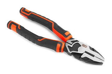Obraz premium Metal pliers with rubber handles