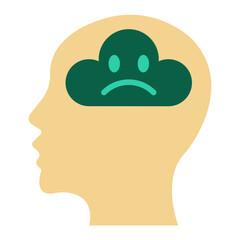 Negative Thinking Icon Style