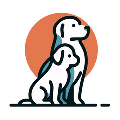 Dog vector & illustration.