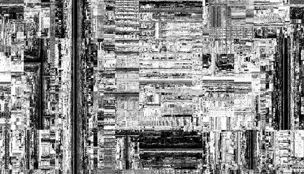 Aufkleber Abstract black pixelated overlay with a transparent background. Png overlay background