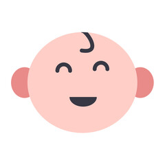 Baby Smile Icon Style