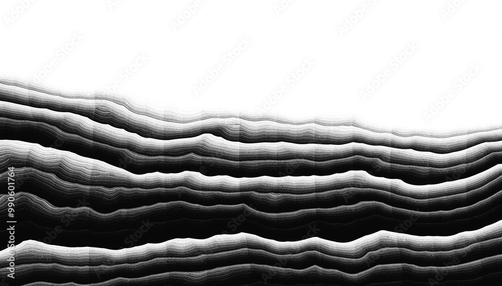 Aufkleber Modern abstract overlay transparent background texture with layers of black and gray transparent material in grunge lines in random geometric