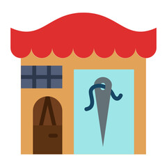 Tailor Shop Icon Style