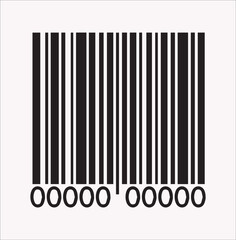 Barcode scanner icon Vector silhouette illustration icon on a white background