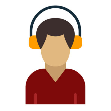 recommend clip art: Listening Music Icon Style