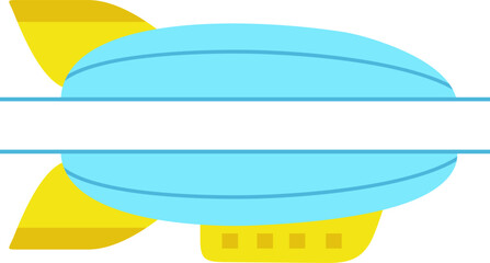 Zeppelin Hot Air Balloon Banner © Luna