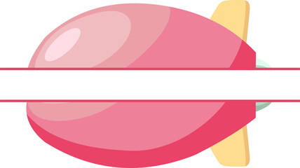 Zeppelin Hot Air Balloon Banner © Luna