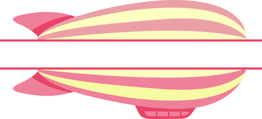 Zeppelin Hot Air Balloon Banner © Luna