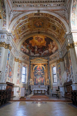 Fototapeta premium cathedral of Cremona photo of the interior of the cathedral. High quality photo