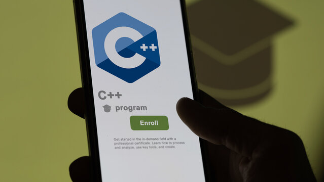 June 21th 2024, a developer enrolling to C++ coding program certification.