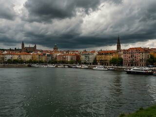 Fototapeta premium Another panoramic view of Portugalete.