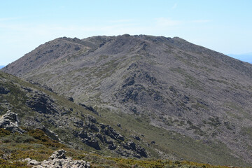 Vedute panoramiche sul sentiero per Punta La Marmora, sui Monti del Gennargentu