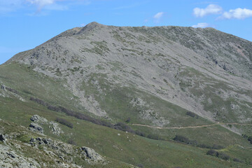 Vedute panoramiche sul sentiero per Punta La Marmora, sui Monti del Gennargentu, Punta Su Sciusciu