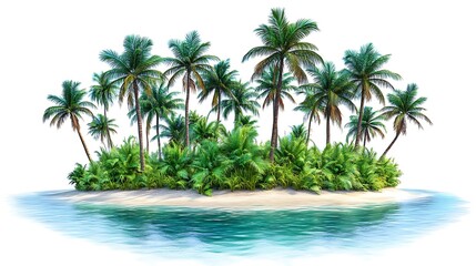 Fototapeta premium Tropical Island Paradise