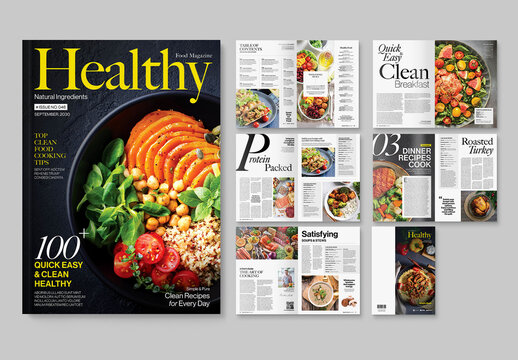 Food & Cooking Magazine Layout