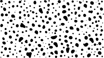 Fototapeta premium Dalmatian spots background big black dots